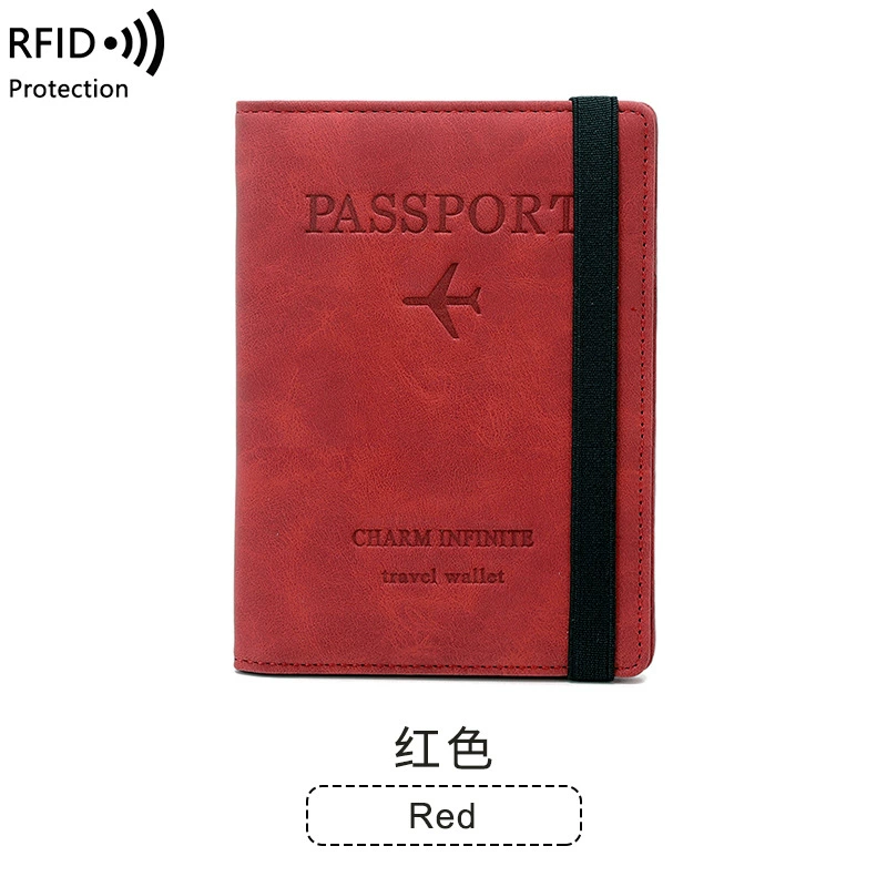 Паспортный держатель RFID, дорожная папка, антиукрасть multifunctional паспортный кошелёк