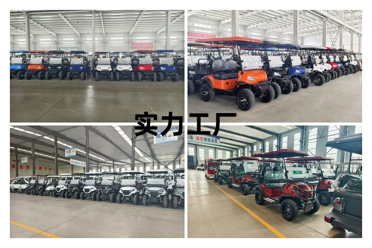 2-4-6 Seats Export Export Electric Sightseeing Four-Wheel Golf Cart Scenic Spot Tourism Viewing Hotel Reception Car