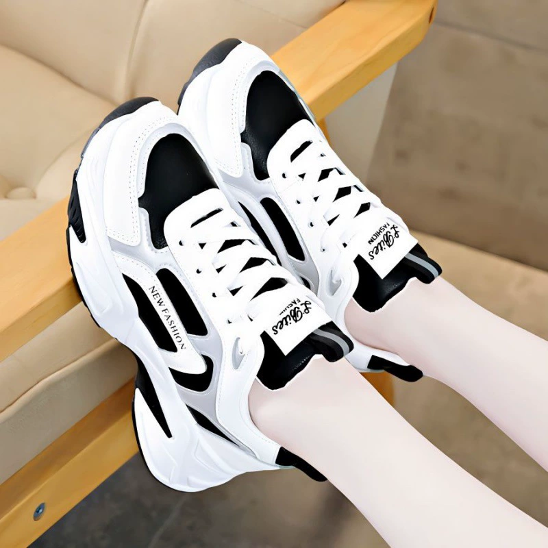 Весенняя кожаная женская обувь, универсальные кроссовки, туфли для папы, модные студенческие белые туфли, женская весенне-летняя обувь, женская обувь