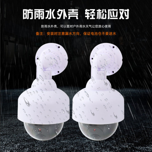 Outdoor home simulation monitoring head, battery model fake camera camera probe, monitor model anti-theft with light