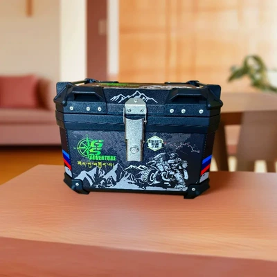 Waterproof, Thickened and Drop-Resistant, Electric car tail box - 47l-square-box-leather-lining-installation-bracket-not-included-tailstock-model-integrated-bracket