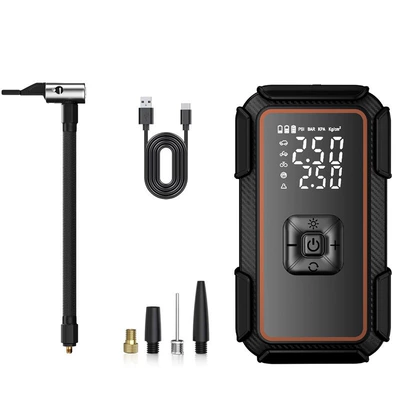 Car-Mounted Air Pump, Small Electric Air Pump, High-Power Portable Digital Display Air Pump, Multi-Functional Emergency Air Pump (Hava nasosu) - wireless-model-car-air-pump