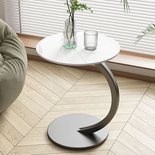 Internet celebrity small round table simple sofa side table mini corner table balcony small tea table table modern simple bedside shelf 
