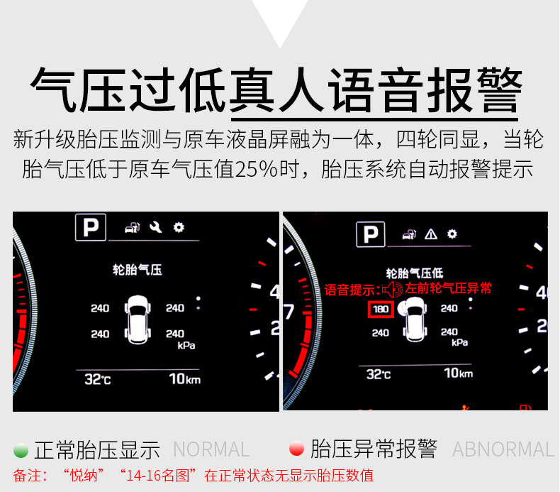Suitable for the New Tucson Obd Tire Pressure Monitor Hyundai Lingdong 18 Models Ix35 Mingtu Yueren Original Modification