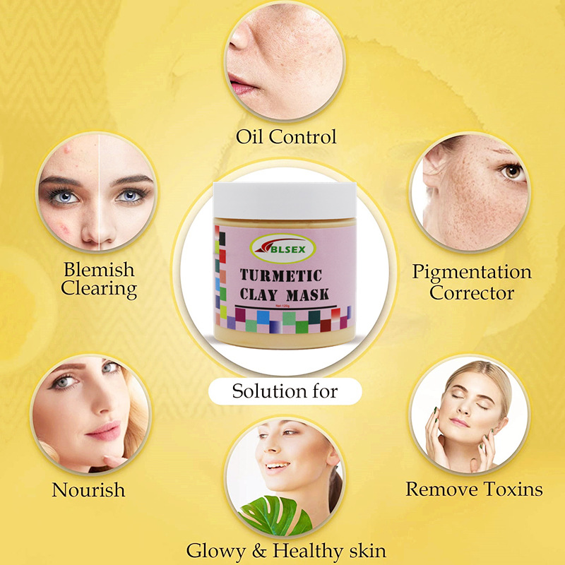 BLSEX maschera idratante tipo pasta alla curcuma pulizia viso 120g_voghion.com