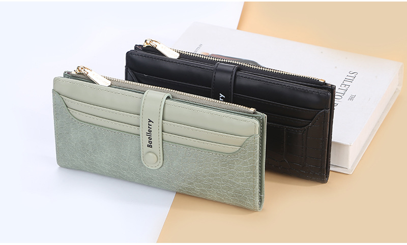 Women's Long Wallet Crocodile Pattern Phone Case For Women_voghion.com