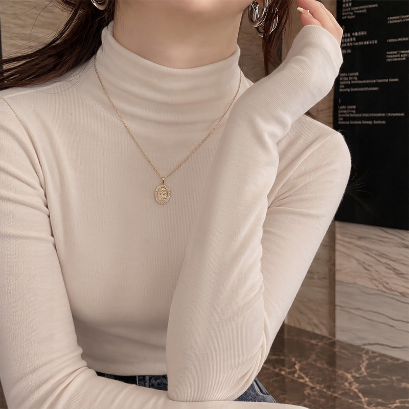 Modal Half-Turtleneck Base Shirt for Women 2026 New Autumn and Winter Slim Fit Mid-Neck Knitted Long-Sleeve Top Modal Half-Turtleneck Base Shirt for Women 2026 New Autumn and Winter Slim Fit Mid-Neck Knitted Long-Sleeve Top