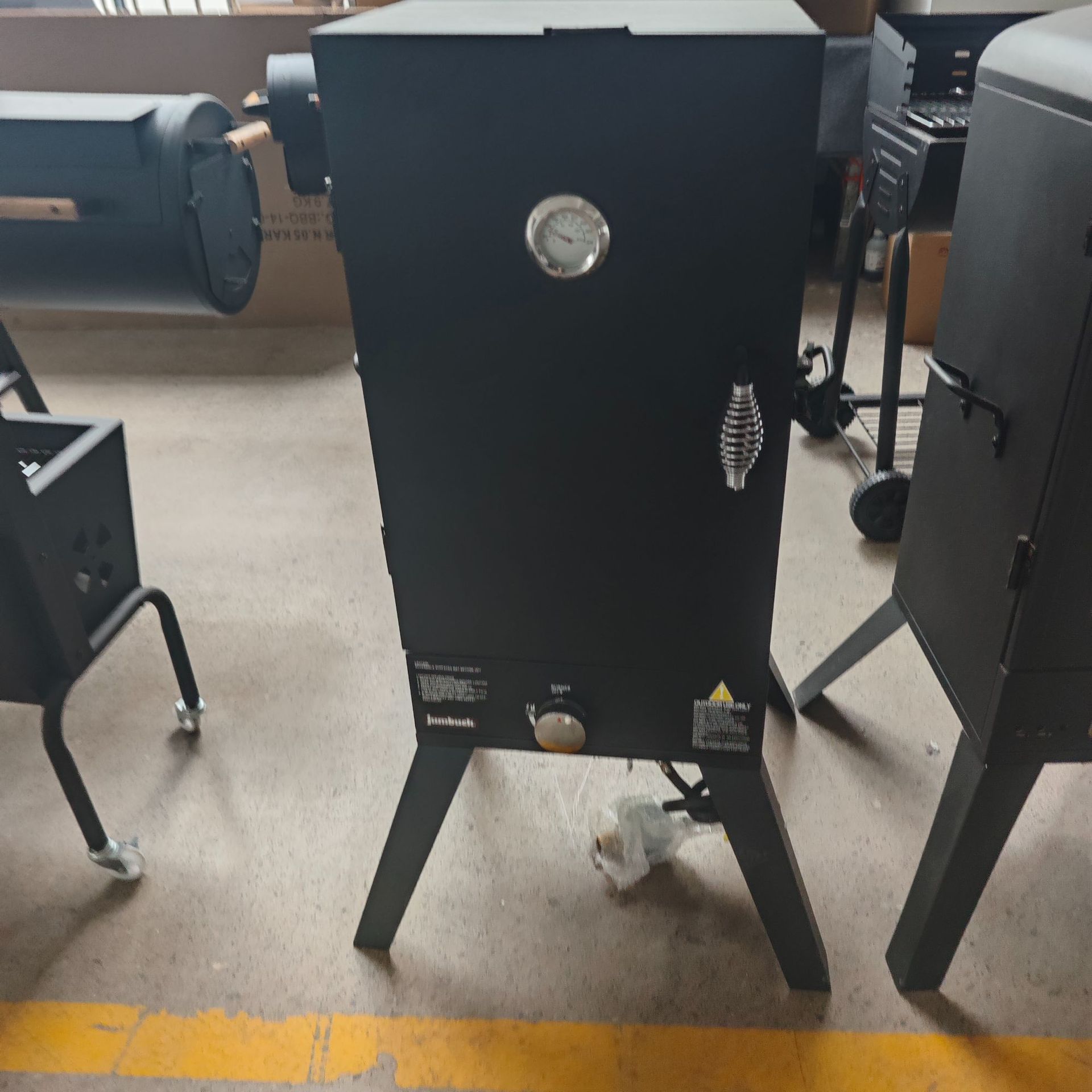 Nuevo horno vertical multifuncional multicapa fumigado horno de parrilla sin humo doméstico horno de cocción horno de cocción patio con termómetro horno refrigerador