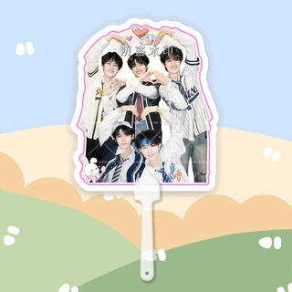 登陆少年张泽禹朱志鑫左航大头扇子接机牌演唱会应援周边抖音同款