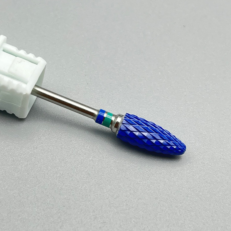 세라믹 옥수수 머리 블루 도자기 블루 그린 라벨