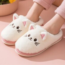 2025时尚新款居家棉拖鞋卡爱猫咪棉拖鞋，棉拖鞋生产，棉拖鞋定制