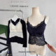 4012 Lace Vest Women's All-match Casual Fixed Chest Pad Sling Beautiful Back Base