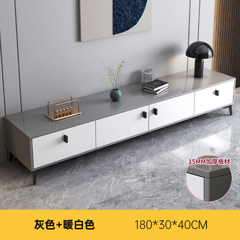 Mueble de TV moderno nórdico, apartamento pequeño, mueble de TV de pierna de madera maciza simple, mueble de pared para el hogar, mueble de TV telescópico, sala de estar