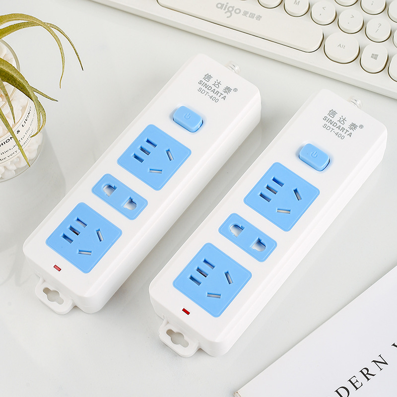 12孔无线排插 3位一体铜无电焊结构纯铜插座 半开式后盖接线插板