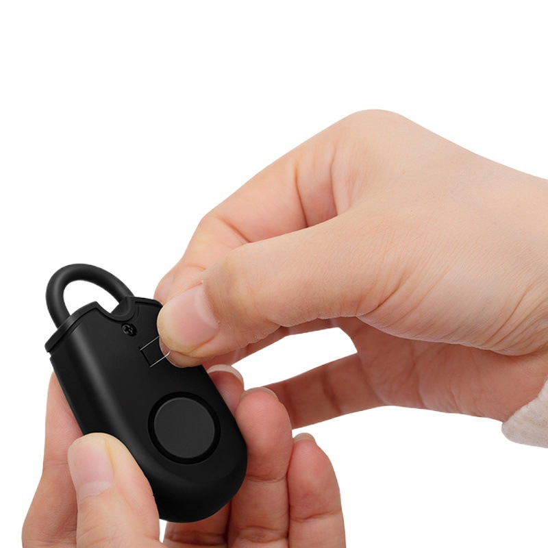 Alarma Personal de Seguridad con Luz LED y 125 dB para Protección en Exteriores