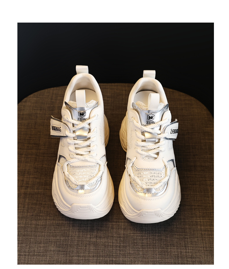 Giày thể thao nữ đế dày độn cao phong cách dad sneaker ZDW871-5 — Màu be chi tiết 21