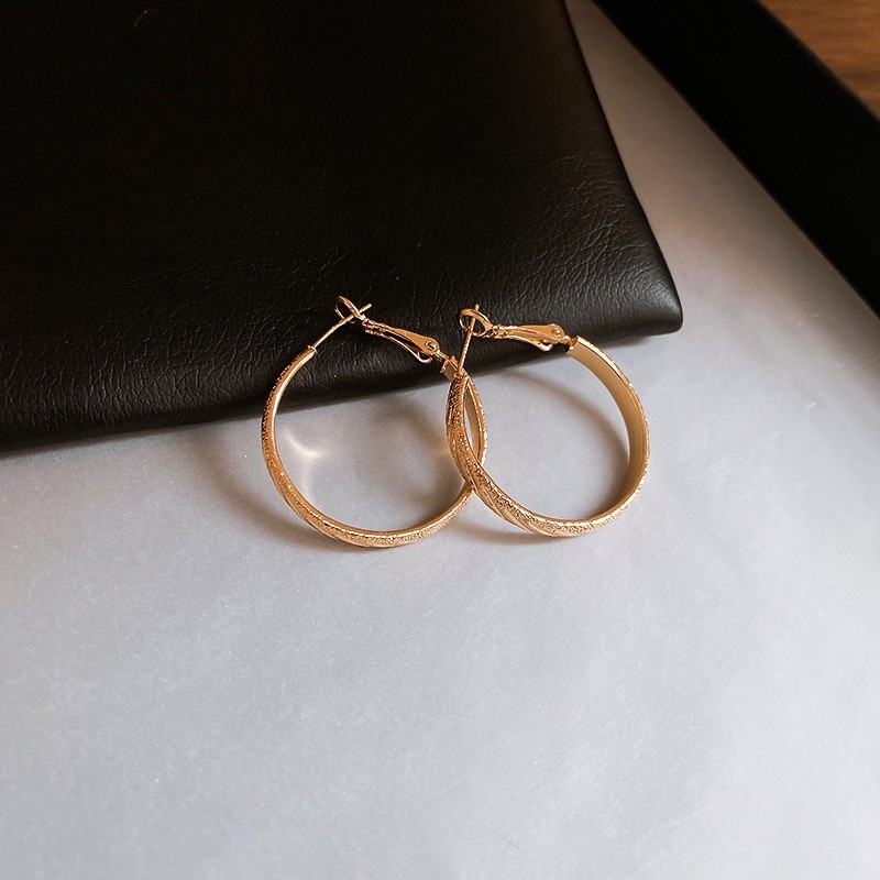 Pendientes ovalados simples de aguja de plata Pendientes de tendencia de personalidad transfronteriza europea y americana Pendientes de diseño de todo fósforo de nicho al por mayor