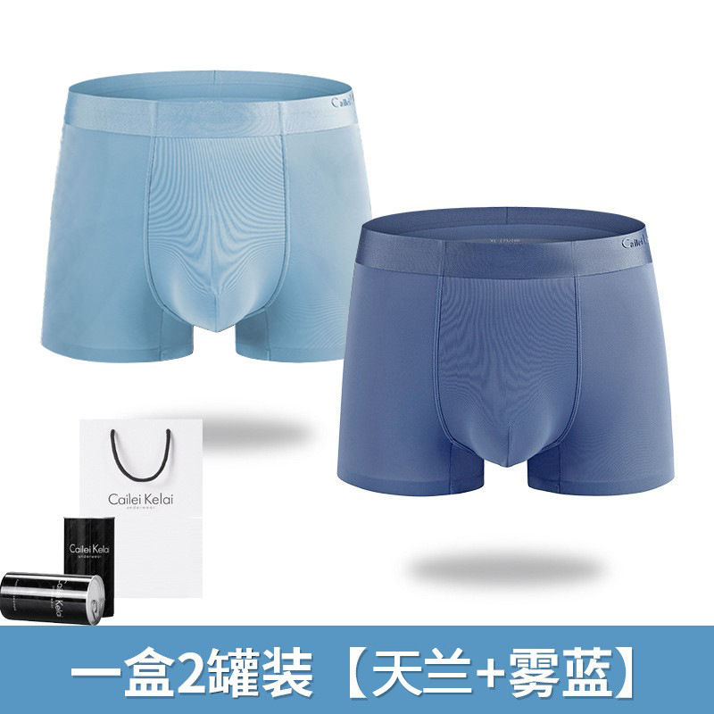 Calzoncillos para hombres CLKL 80 calzoncillos tipo boxer de una pieza sin costuras de seda de hielo cabeza antibacteriana niños enlatados verano de alta gama