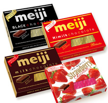 日本進口零食Meiji明治鋼琴純黑巧克力草莓濃牛奶抹茶夾心巧克力