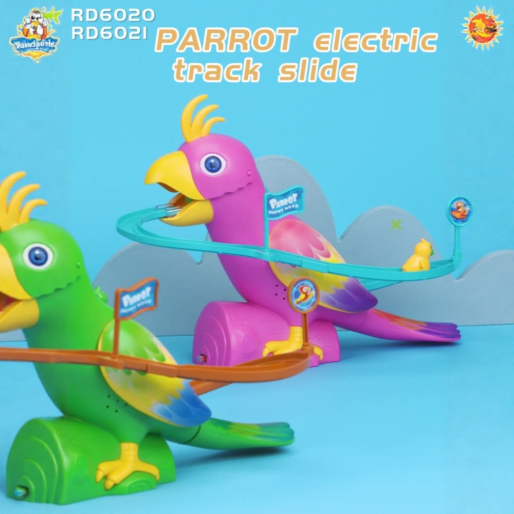 Niños transfronterizos 2025 nuevos juguetes loros eléctricos patinaje eléctrico para niños órbita eléctrica chica ai juguetes inteligentes