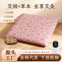 电加热坐垫家用艾绒艾灸垫熏蒸仪办公室久坐电热毯屁垫艾草艾绒垫