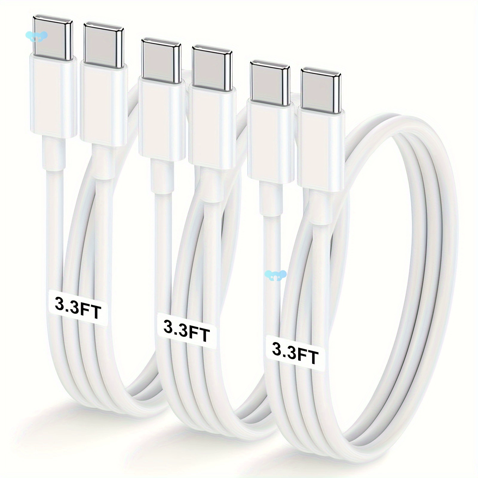 3 шт. кабель USB-C на USB-C 1 м, 60 Вт
