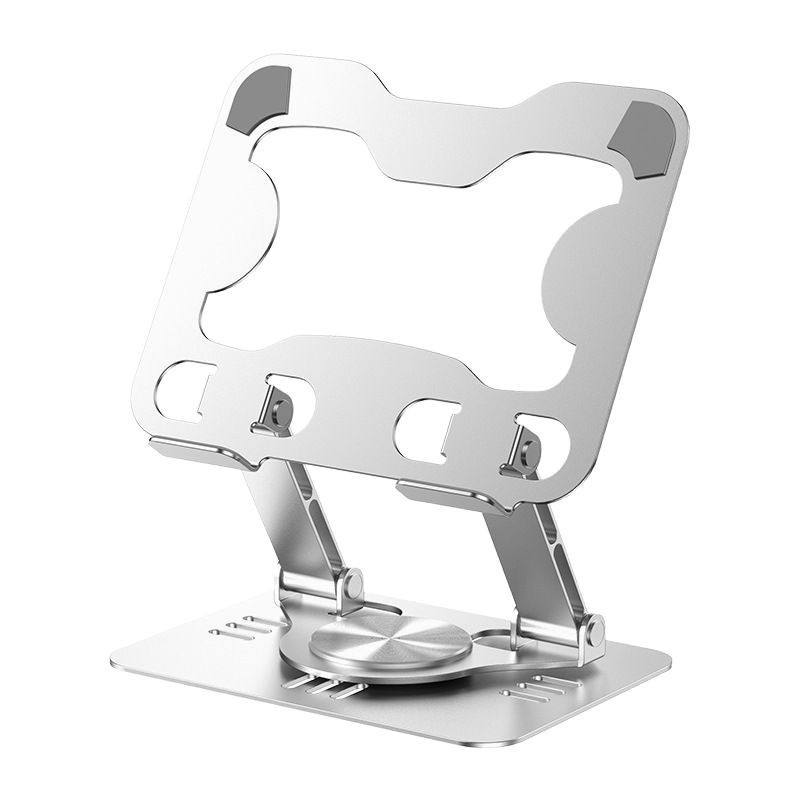 Escritorio giratorio 360 transfronterizo, soporte para computadora portátil plegable, base de enfriamiento de metal de elevación, soporte para computadora