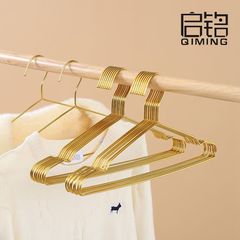10個の庄の金色のステンレスの固体の服の棚の卸売りは服の棚の家庭用の成人の金属のハンガーを干します。