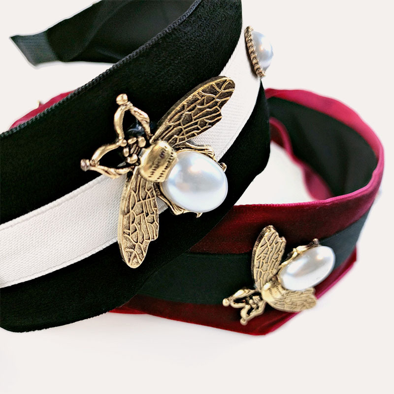 Simple Alloy Bee Wide-sided Hair Band display picture 5