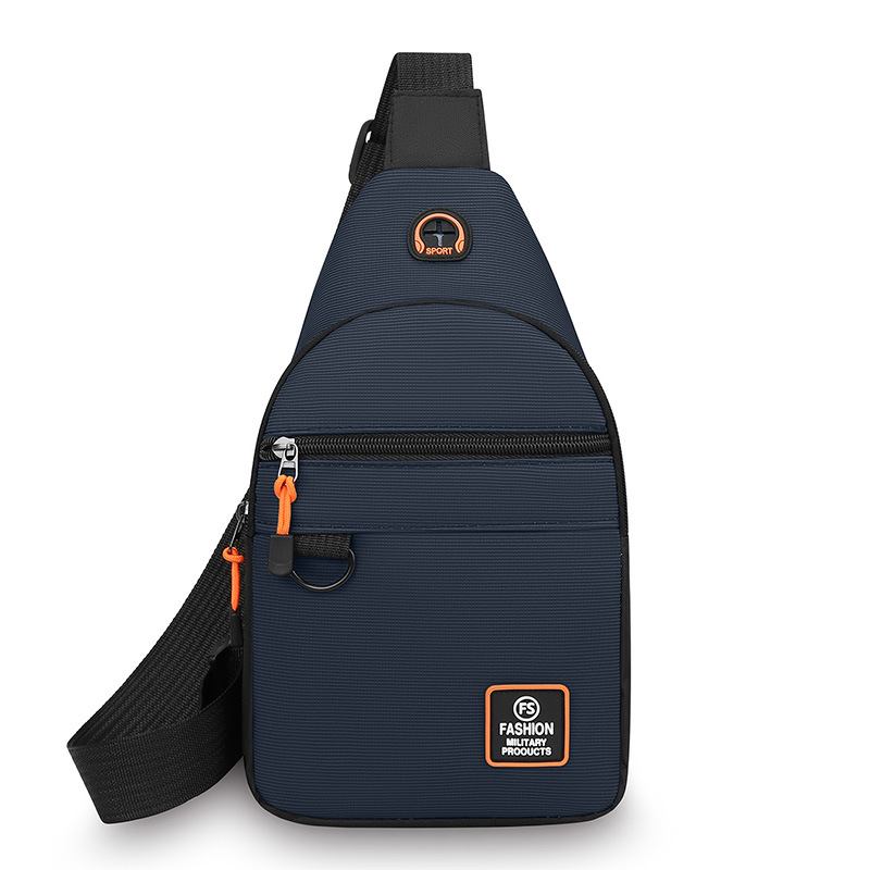 Bolso de pecho de hombre ligero al aire libre, simple viaje de negocios, bolso de hombro casual multicapa, mochila práctica resistente al desgaste