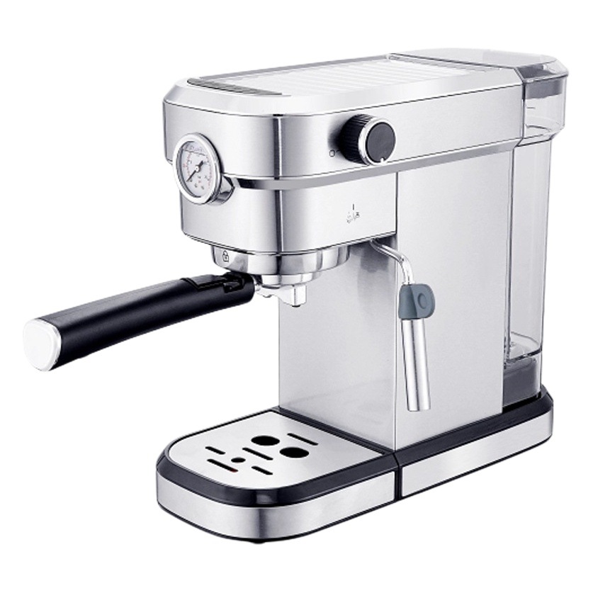 Máquina de café espresso a vapor de extracción a presión estándar europea de 1350 W, venta al por mayor, semiautomática para el hogar, estilo retro italiano