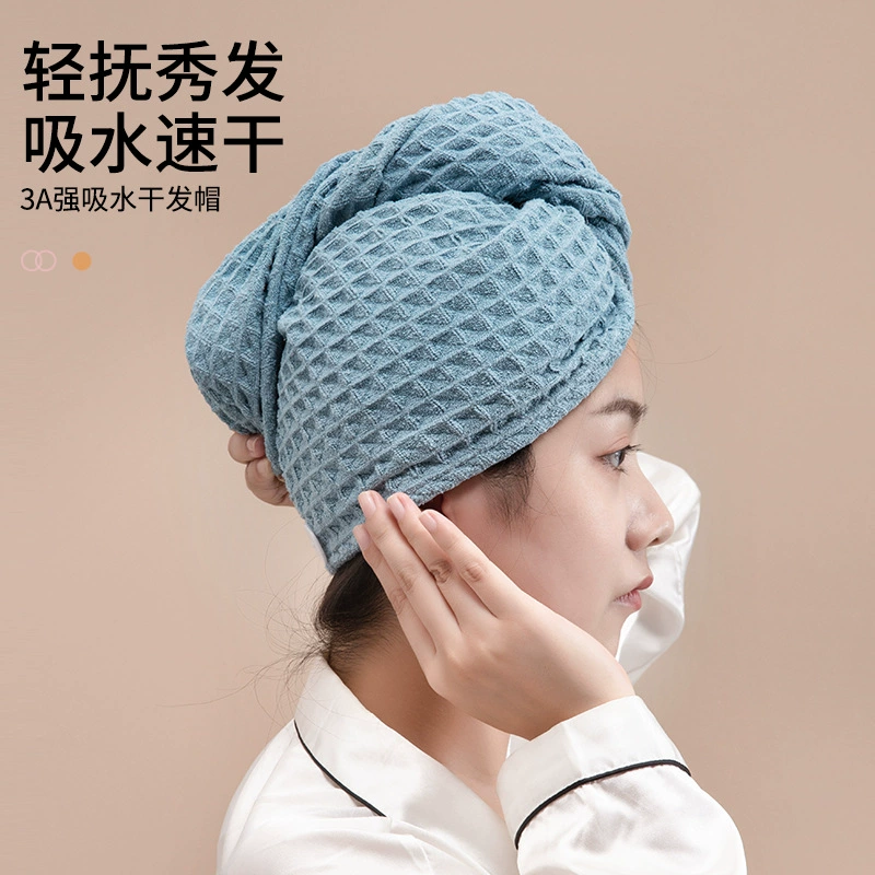 Впитывающая быстросохнущая утолщенная шапочка для сушки волос из кораллового флиса, Женский шампунь для длинных волос, шапочка для душа, полотенце для волос с закрытым носком