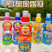 韓國啵樂樂兒童飲料pororo啵樂樂果汁兒童乳酸菌飲料草莓味可拼箱