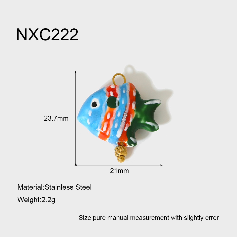 2g Weight 0.03µm-0.05µm Gold Plating Thickness PVD Coated Gold Plating Process Pendant Jewelry Making Type 18K Real Gold Plated Plating Material 1 Piece Quantity ceramics Material Starfish, Dolphin, Fish Pattern Cute, Marine Style Style Irregular Craft 1 Piece Ceramics Starfish Dolphin Fish Polished DIY Ornament Accessories Pendant 13