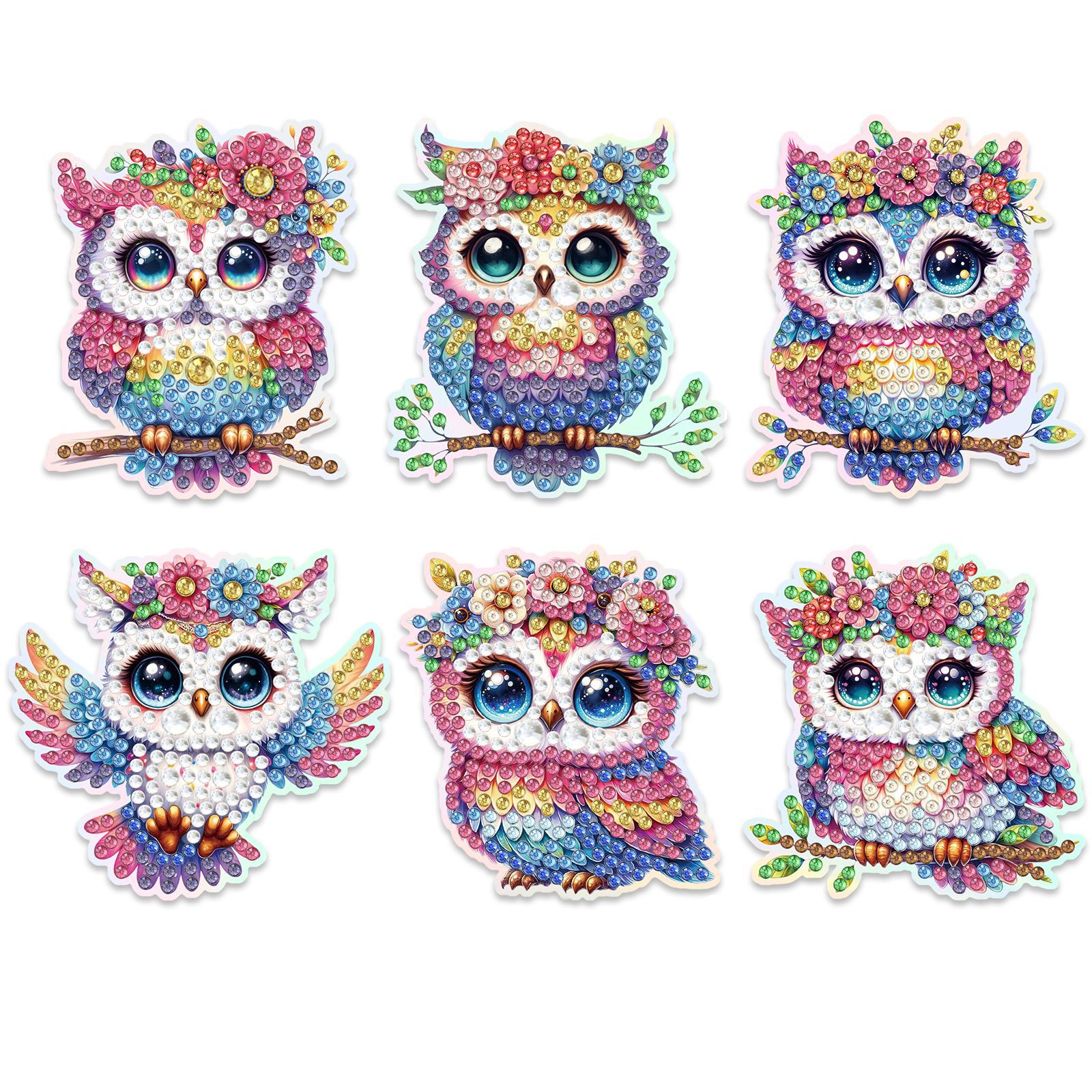 Ventas transfronterizas mejores pinturas de diamantes hechas a mano artesanías de dibujos animados animales suaves pegatinas magnéticas multi-pieza pegatinas de refrigerador de cocina