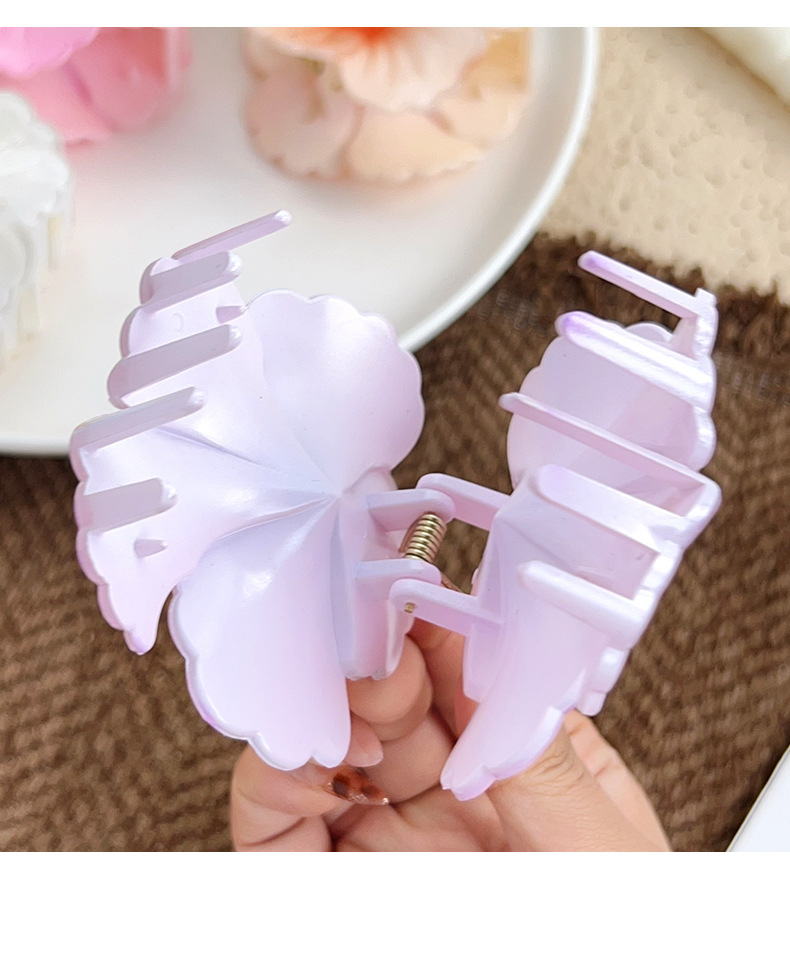Women's Gender Floral Hair Clip For Beach Vacation Back Of Head Accessory Cabbage Roll Design Summer