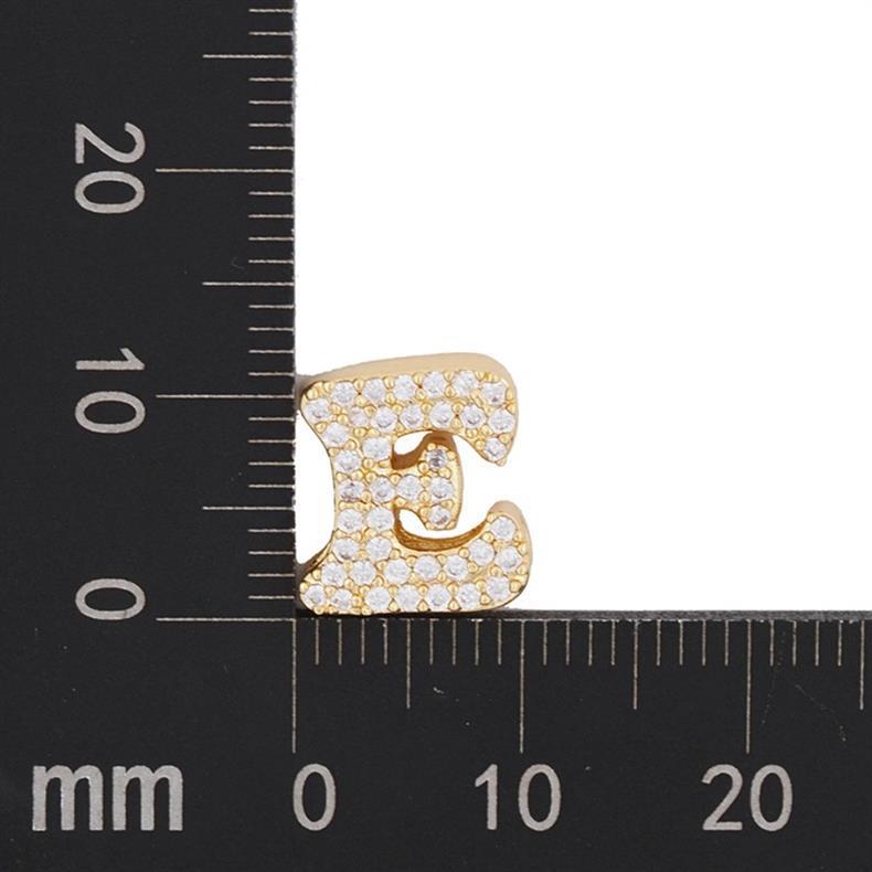 Copper Lady Plating Letter Zircon display picture 13