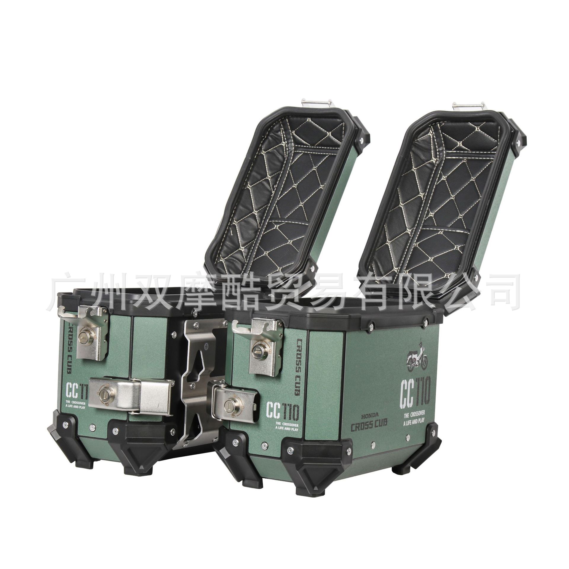 18L side box CC110 PG-1 three boxes aluminum alloy motorcycle decal tail box electric car tail box trunk