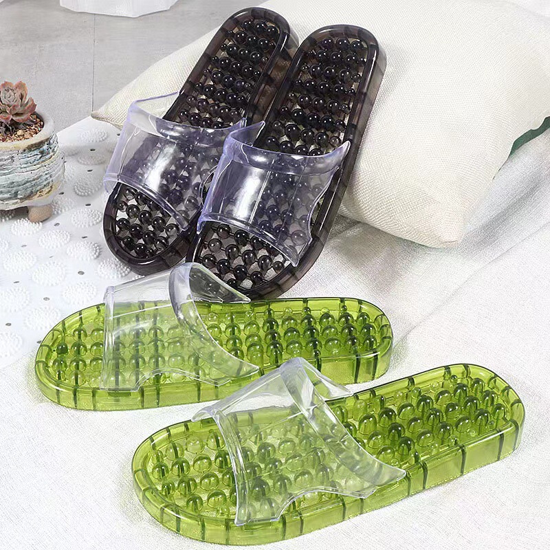 New fashion Home Hotel foot bath leaky sandals pebbles foot acupoint massage health slippers for men and women