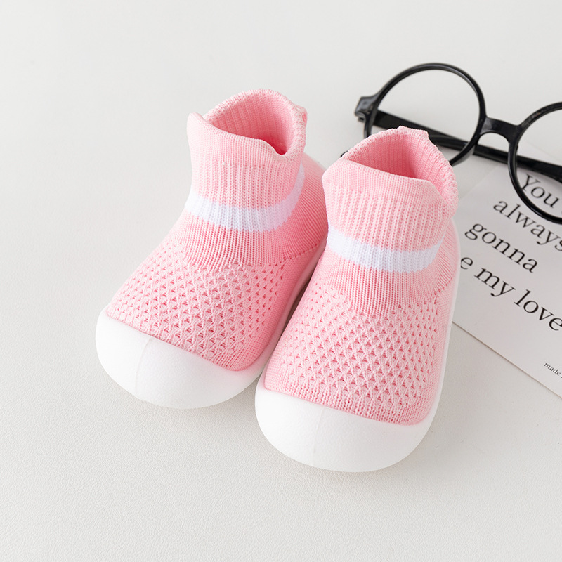 Primavera y otoño zapatos para bebés, zapatos para niños y niñas con suela suave, zapatos de piso casuales transpirables, zapatos ligeros