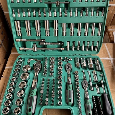 Maintenance Kit, Ratchet Quick Wrench: Mühərrik tənzimləmə alətləri - 172-piece-72-tooth-auto-repair-socket-wrench-set