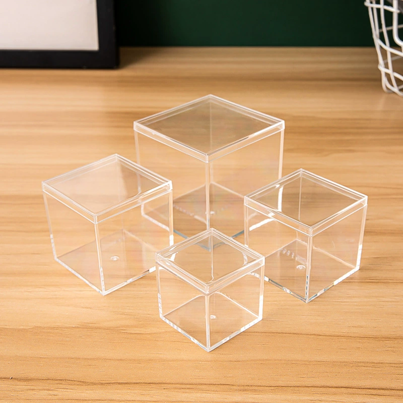 Gaia, square acrylic storage box, minifigure, stand