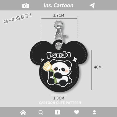 Card Cover, Electric vehicle key cover shell - mickey-card-holder-panda