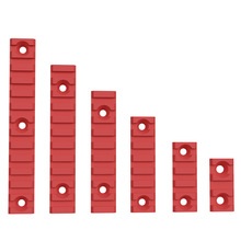 MLOK金属导轨片皮轨快拆3，5，7，9，11，13槽金属护木片21mm厂家