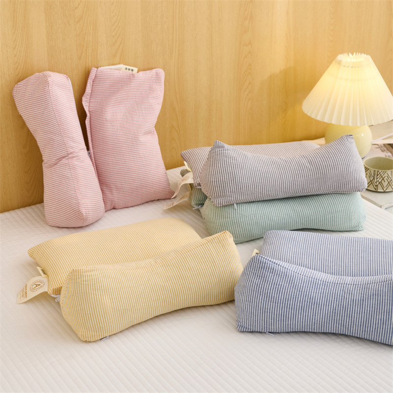 綿100％牽引組み合わせ枕、アンチアーチストレッチ頚椎枕、睡眠補助、取り外し可能な両用枕コア、そば枕|undefined