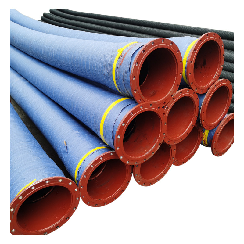 大口径钢丝输水胶管 高压输水胶管法兰式钢丝吸排水胶管