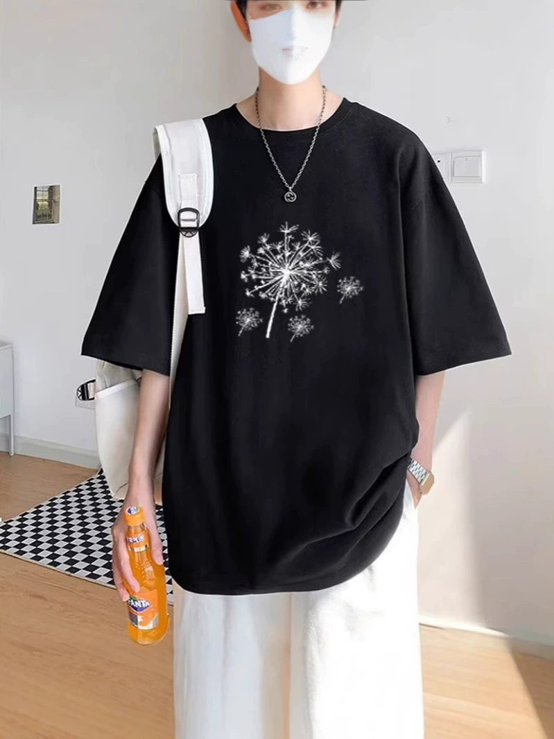 Summer cotton trend breathable comfortable short sleeve T-shirt for leisure, oversize