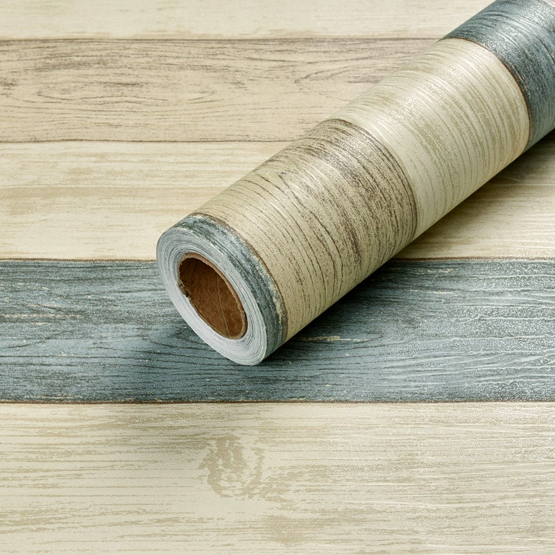Трансграничная Внешняя торговля ретро обои в полоску самоклеящиеся ностальгические обои украшения 3d трехмерная Наклейка на стену Наклейка из ПВХ водонепроницаемый флип