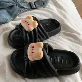 踩屎感拖鞋女款室内居家居防滑家用浴室洗澡eva厚底凉拖女士夏季