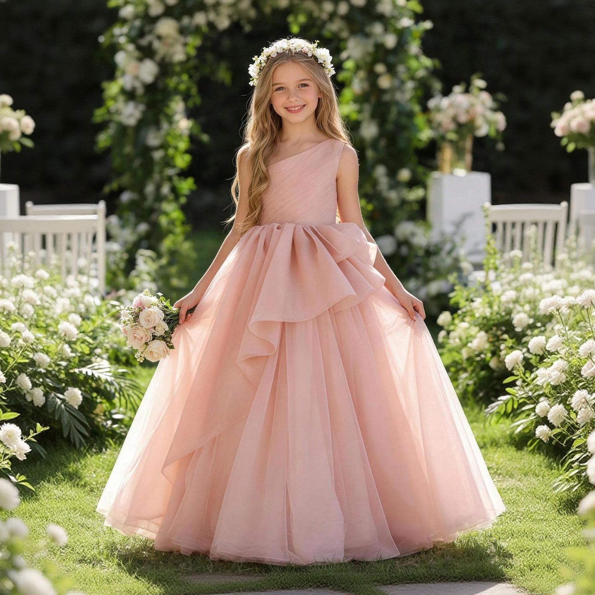 (Cross-border trading), long evening dress, mannequin head, suit, flower girl dress